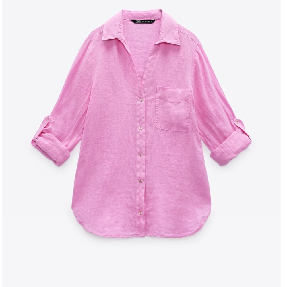 Zara Basic Linen Shirt
